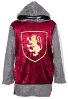 Den Goda Fen déguisement de chevalier rouge avec capuche pour enfants 110-116