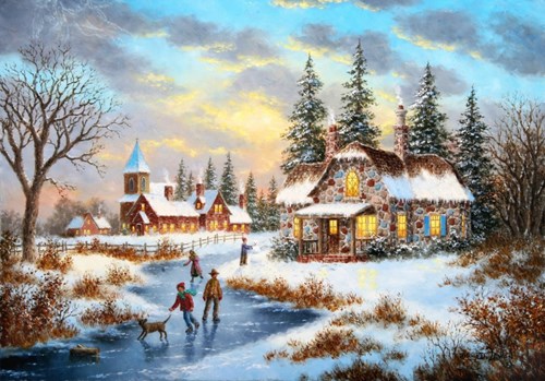Grafika Dennis Lewan - A Mid-Winter's Eve - 1000 Teile
