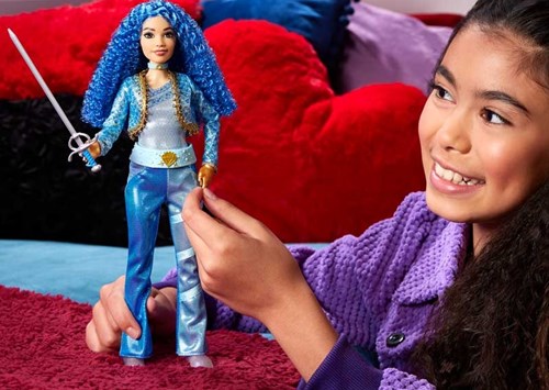 Mattel Disney pop Chloe Assepoester dochter Descendants 4 blauw-3