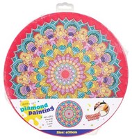 Diamond Painting Mandala creatief speelgoed 30cm multi kleuren