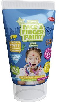 Gezicht- en vingerverf blauw kinderverf 65ml veilig uitwasbaar