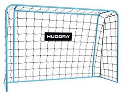 Hudora voetbaldoel 180 cm - Blauw kunststof voetbaldoel voor kinderen