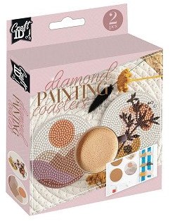 Creative Craft Group kit créatif diamond painting dessous de verre à créer