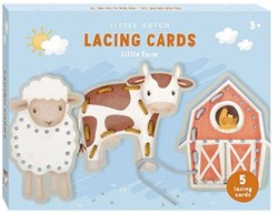 Little Dutch cartes à lacer Little Farm jouet éducatif ferme