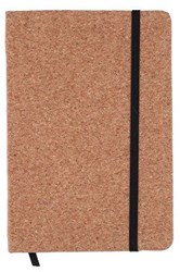 Carnet A5 marron avec élastique 128 pages lignées papier