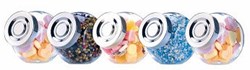 Bocaux de rangement en verre cuisine 200ml 5 pièces pots à épices