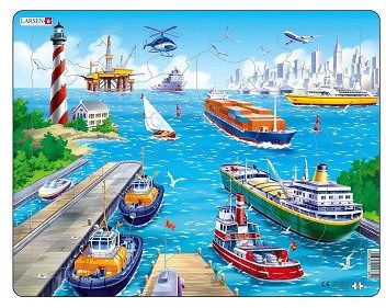 Legpuzzel haven karton 35 stukjes educatief kinderspeelgoed