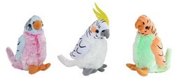 Knuffel pluche papegaai 20cm speelgoed kleurrijk zacht