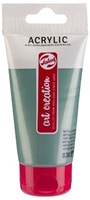 Acrylverf tube metallicgroen 75ml schilderen creatief