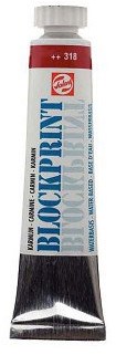 Blockprint plakkaatverf karmijn 20ml voor creatieve stempeltechnieken