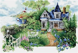 Diamond Dotz diamond painting Summer Hideaway grand paysage