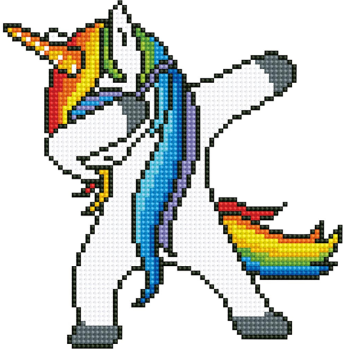 Diamond Dotz kit créatif diamond painting licorne dab 23x23cm