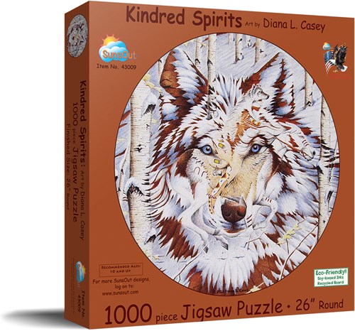 SunsOut puzzel Diana Casey - Kindred Spirits - 1000 stukjes dieren-2
