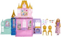 Mattel Disney Princess Rapunzel pop en draagbaar kasteel speelset - Inclusief accessoires