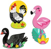 Djeco houten speelgoed vogels - FSC MIX - kleurrijk kinderspeelgoed