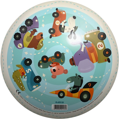 Djeco Traffic ball 22 cm - ballon de jeu coloré pour enfants-2