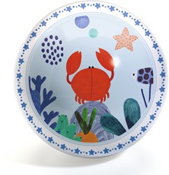 Djeco balle Fishee ball - ballon de jeu coloré thème mer Ø22 cm
