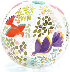 Djeco balle Birds ball - ballon de jeu gonflable oiseaux 35 cm