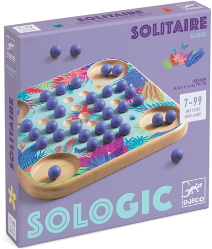 Djeco jeu en bois Solitaire - jouet durable FSC 100%-2