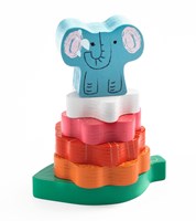 Djeco puzzle en bois Puzz & Stack Happy - jouet éducatif FSC-2