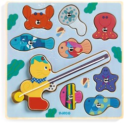 Djeco puzzle en bois jouet - Puzz & Fish Bariolo plaisir de puzzle
