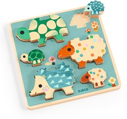 Djeco houten puzzel speelgoed - Puzz & Play Family FSC 100% duurzaam