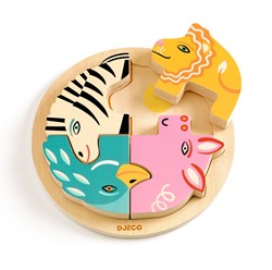 Djeco puzzle en bois jouet - Rondo Leo - FSC 100% durable