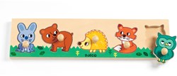 Djeco puzzle en bois Forest'n'co - jouet animaux de la forêt FSC 100%