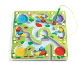 Djeco houten educatief spel FrogyMaze - FSC 100% magnetisch sorteren