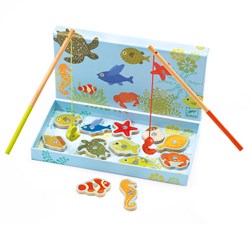 Djeco visspel Fishing tropic - FSC 100% houten speelgoed