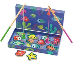 Djeco visspel Fishing Colour - FSC houten magnetisch spel
