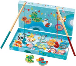 Djeco visspel magnetisch houten eendjes Fishing Duck FSC speelgoed