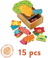 Djeco houten puzzel Arbra Doudou - 15 stuks - educatief speelgoed-2
