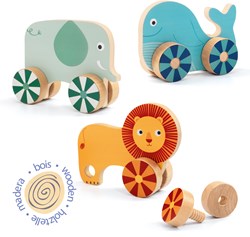 Djeco houten pedagogisch spel Vis'n'roll - FSC 100% - educatief speelgoed