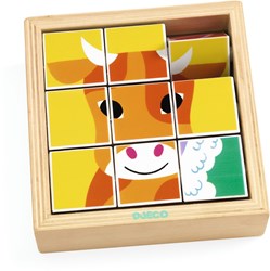 Djeco puzzle en bois Animoroll - jouet durable FSC 100%