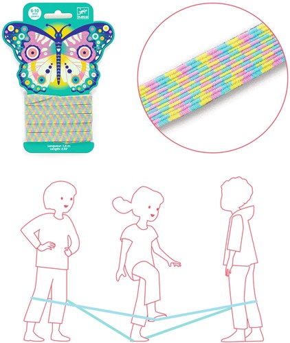 Djeco behendigheidsspel elastiek Papillon FSC MIX - kinderspel