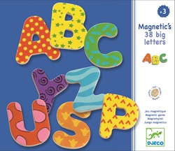Djeco houten magneten 38 big letters