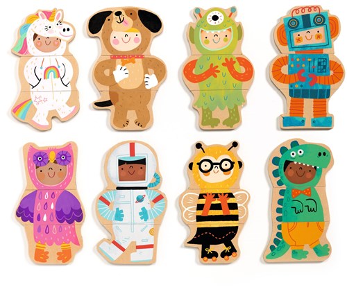 Djeco aimants en bois Fancy-up - jouet éducatif FSC