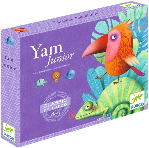 Djeco klassiek spel Yams - houten dobbelstenen kinderspel-2
