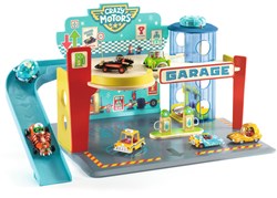 Djeco houten garage Crazy Motors - FSC 100% speelgoed met lift