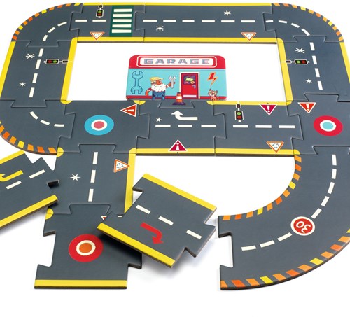Djeco puzzel circuit - educatief speelgoed - 26 stukjes