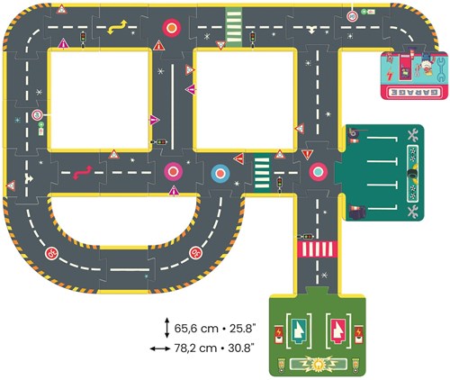 Djeco puzzel circuit - educatief speelgoed - 26 stukjes-2