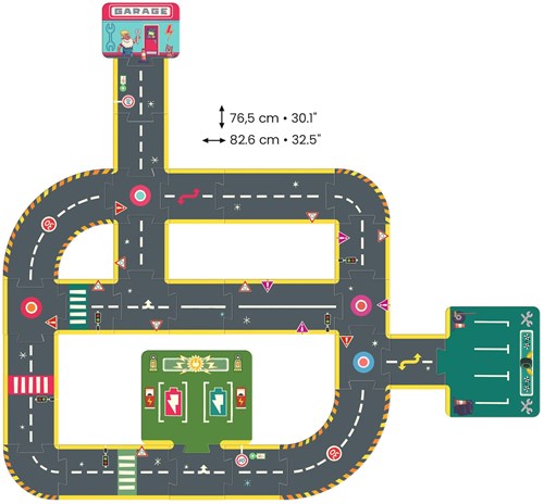 Djeco puzzle circuit - jouet éducatif - 26 pièces-3