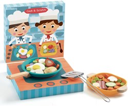 Djeco jouet de cuisine Cook & Scratch - set en bois FSC