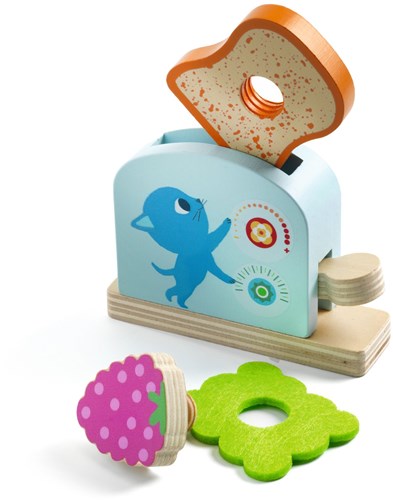 Djeco keukenspeelgoed Kitten ontbijt - houten ontbijtset voor kinderen-3