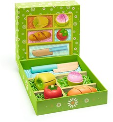 Djeco jouet set pique-nique en bois - FSC 100% - jeu d'imitation éducatif