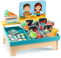 Djeco speelgoed marktkraam Léa & Milo - rollenspel markt