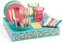 Djeco set vaisselle jouet - vaisselle en bois pour enfants-2
