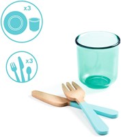Djeco set vaisselle jouet - vaisselle en bois pour enfants-3