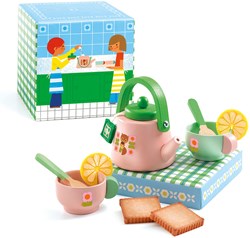 Djeco theeservies speelgoedset - houten theeset FSC 100% - rollenspel